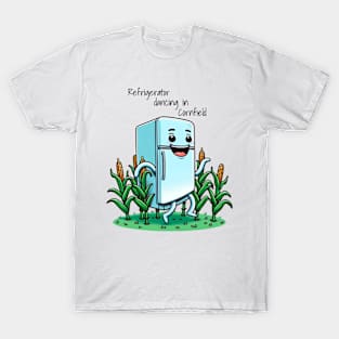 Refrigerator dancing in cornfield T-Shirt